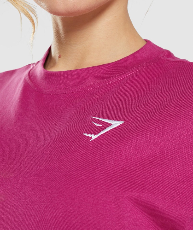 Gymshark Camiseta Extragrande De Entrenamiento Rosa Dragón