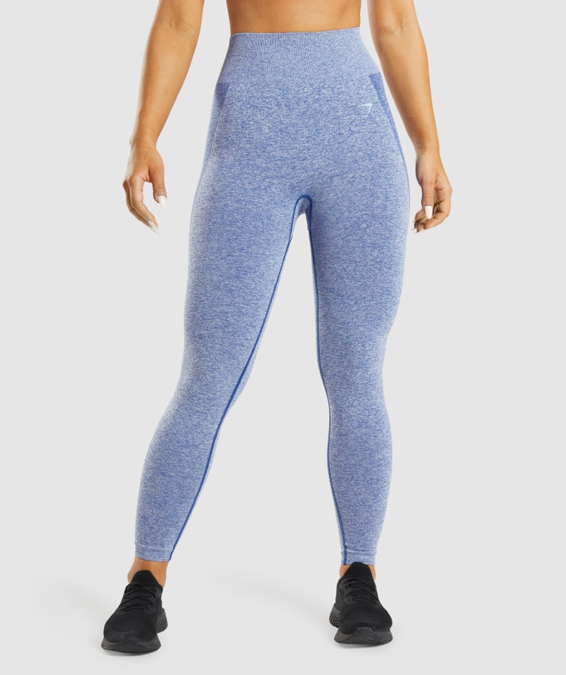 Leggins De Talle Alto Gymshark Earl Blue Marl Flex