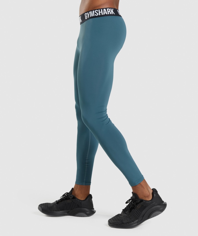 Gymshark Element Baselayer Leggins Verde Azulado Toscano