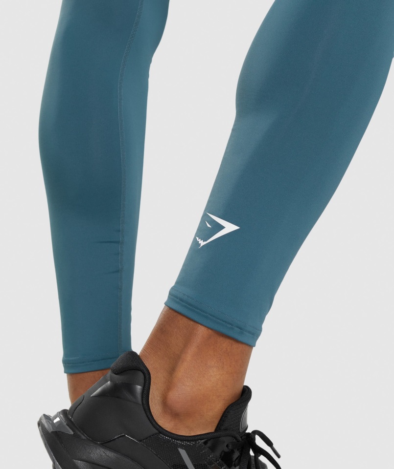 Gymshark Element Baselayer Leggins Verde Azulado Toscano