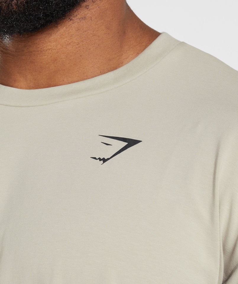 Camiseta Extragrande Gymshark Essential Gris Guijarro