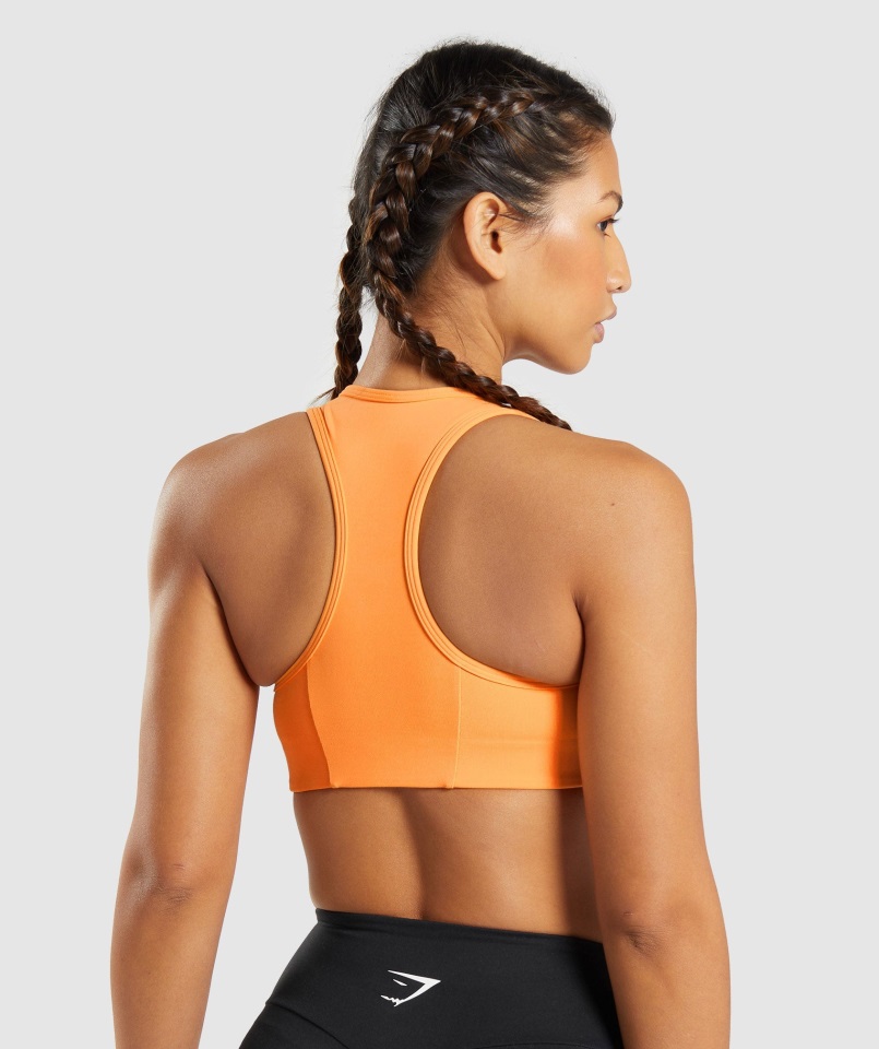 Sujetador Deportivo Gymshark Essential Racer Back Naranja Albaricoque
