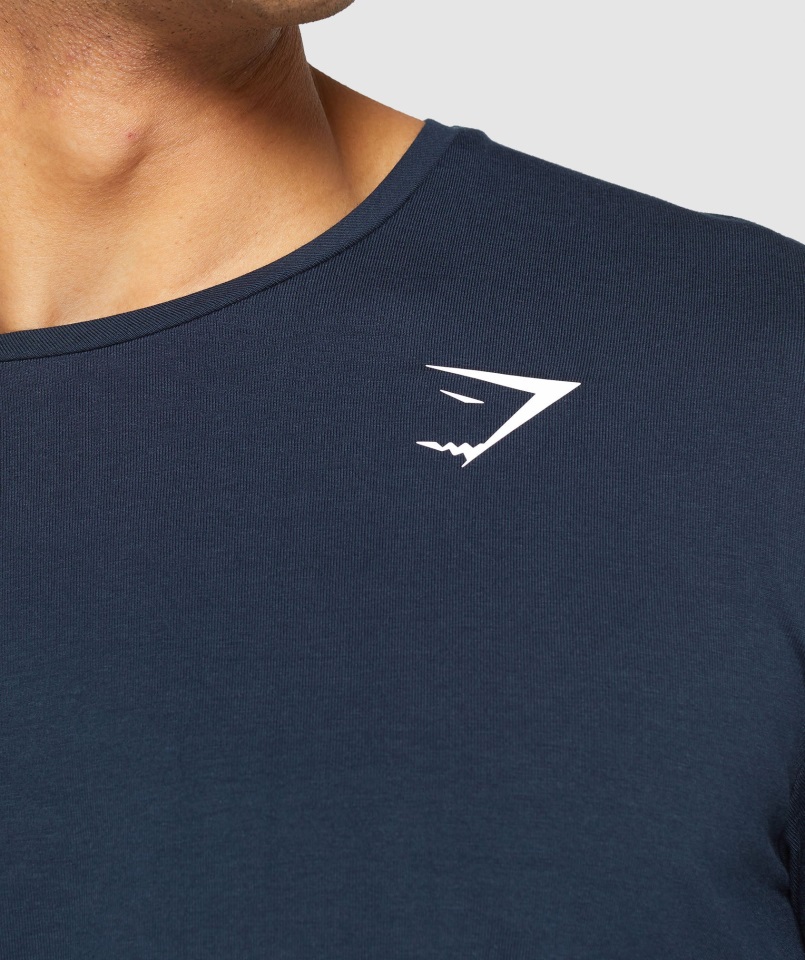 Camiseta Esencial Gymshark Azul Marino