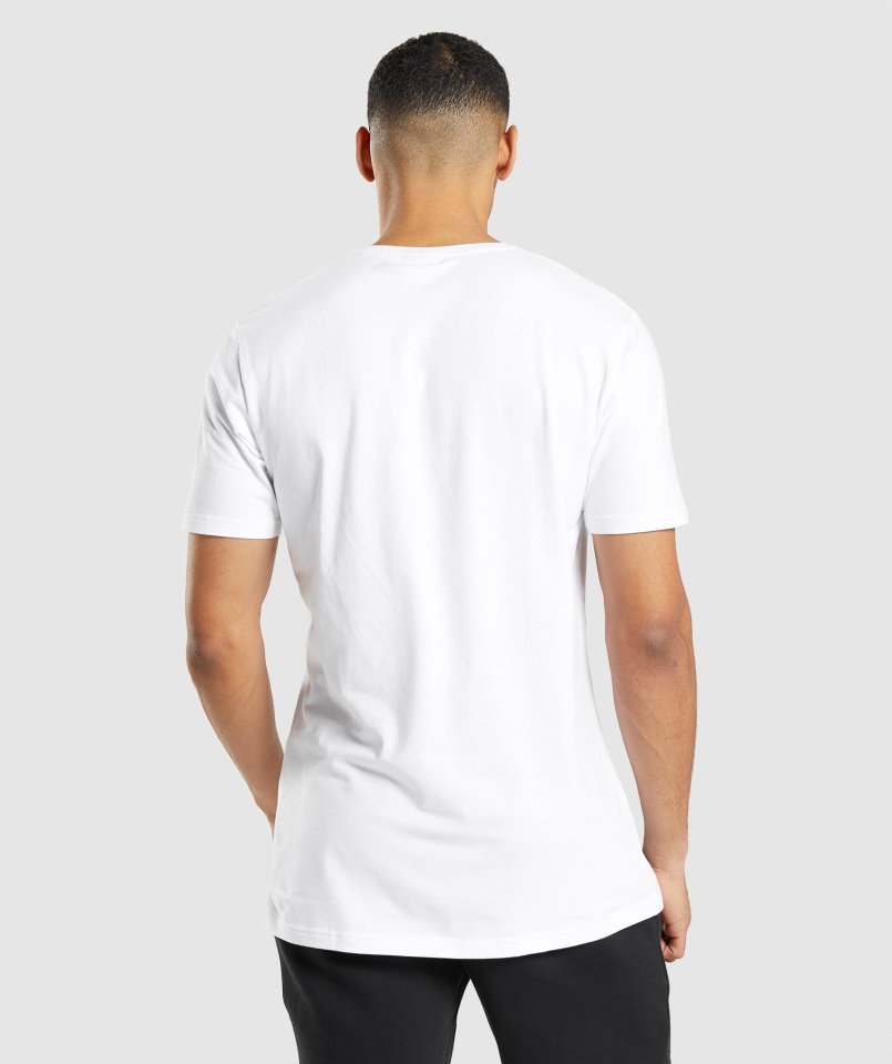 Camiseta Gymshark Esencial Blanca