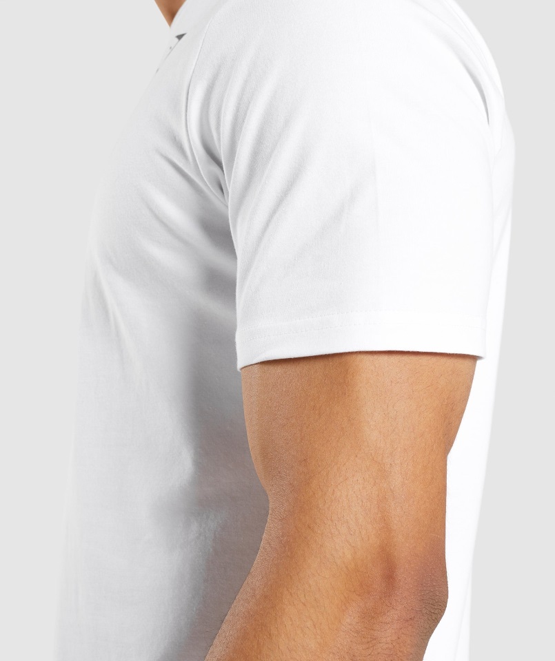 Camiseta Gymshark Esencial Blanca