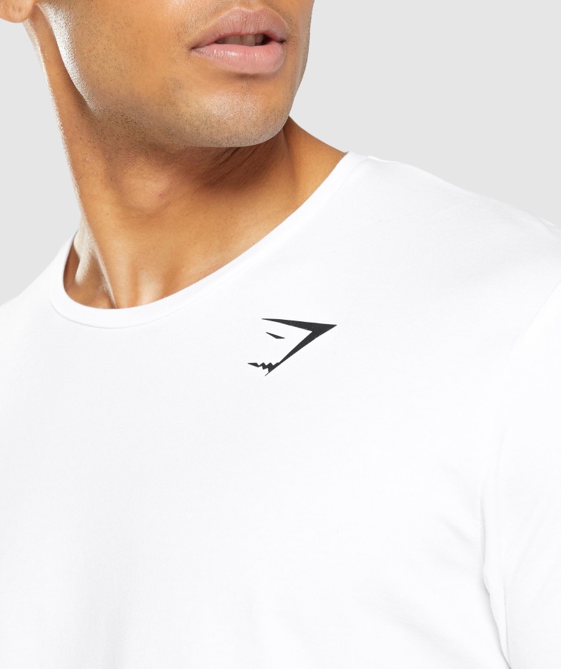 Camiseta Gymshark Esencial Blanca