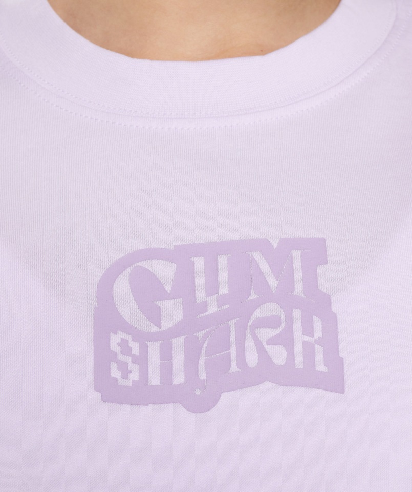 Gymshark Camiseta Extragrande Con Gráfico Del Logo Lila Desteñido