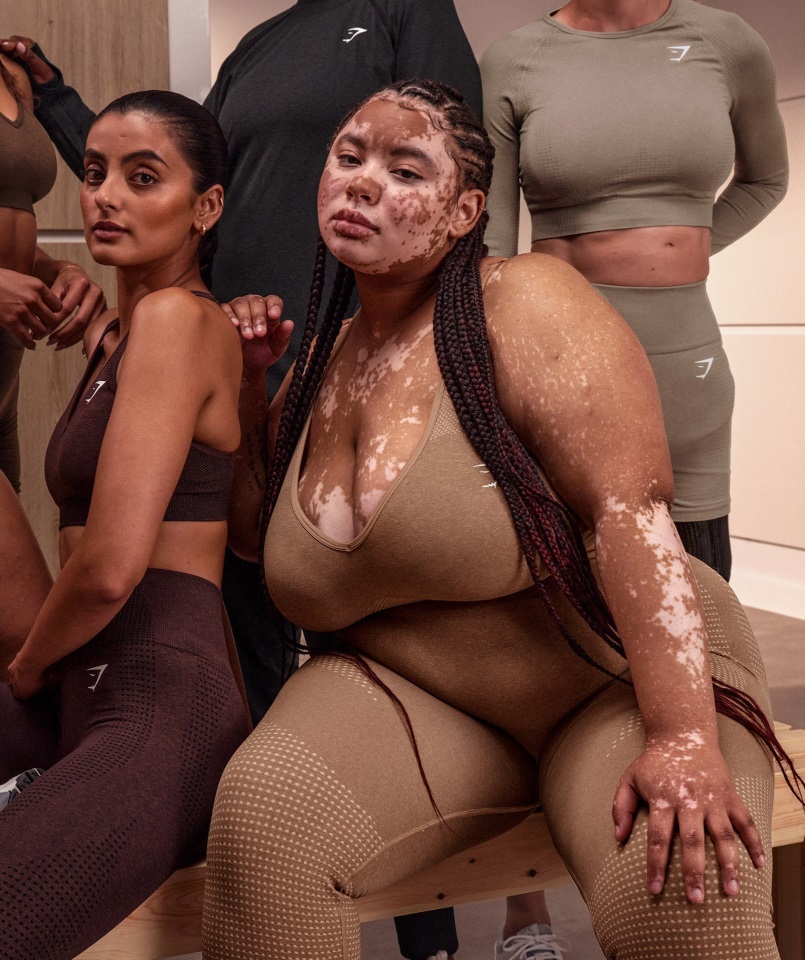 Sujetador Deportivo Gymshark Fawn Marl Vital Sin Costuras Con Cuello En V 2.0