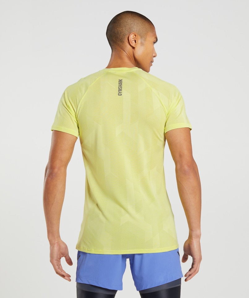 Camiseta Gymshark Firefly ápice Verde-blanco