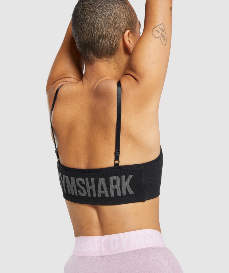 Sujetador Deportivo Gymshark Flex Strappy Negro-charcoal