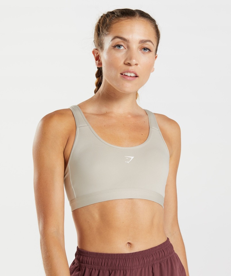 Sujetador Deportivo Gymshark Fraction Gris Guijarro