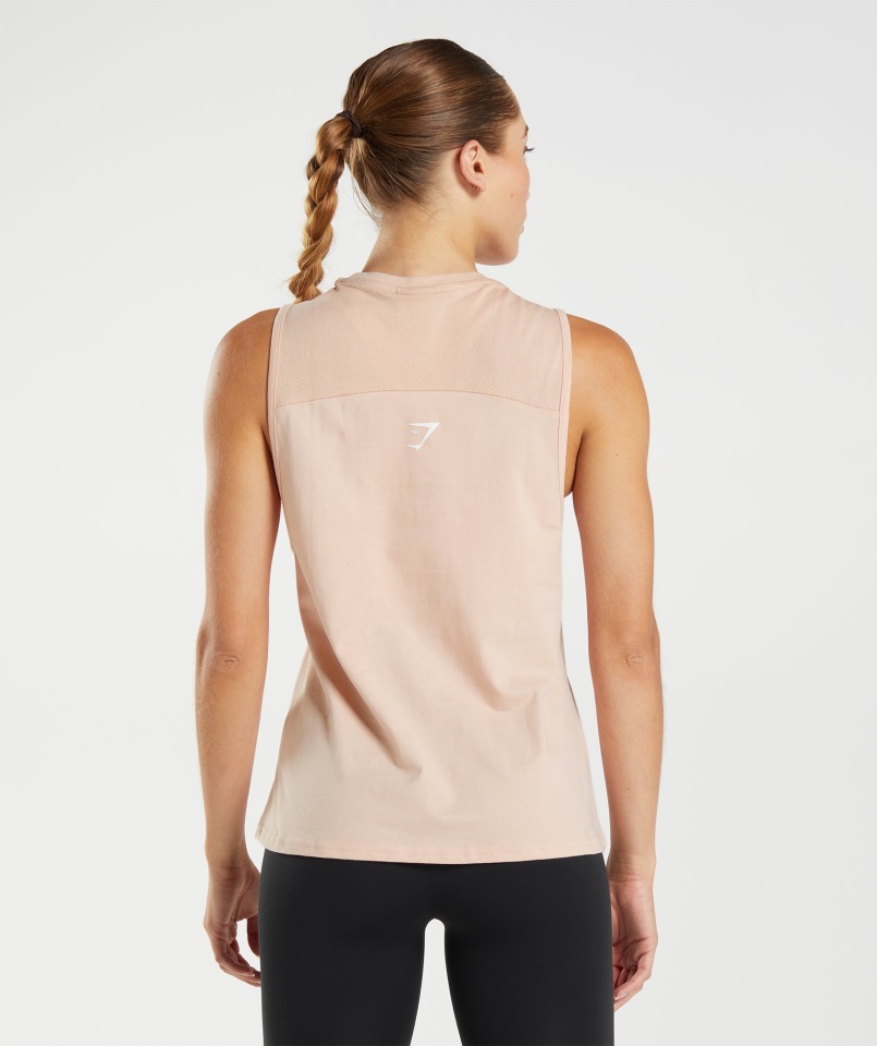 Gymshark Fracción Tanque Arcilla Rosa