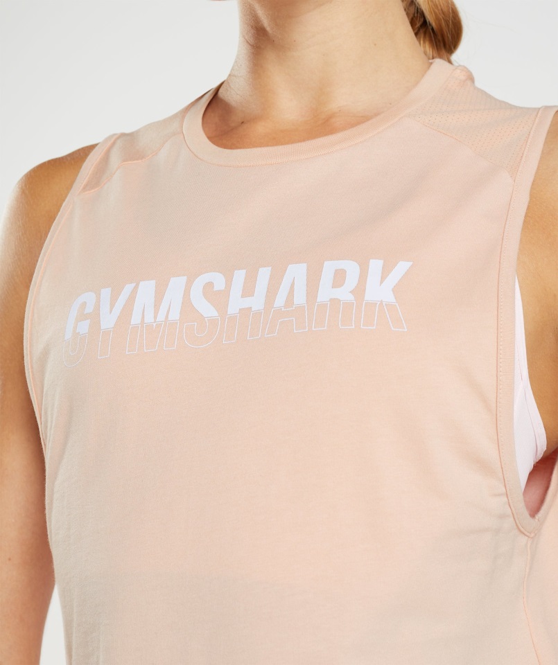 Gymshark Fracción Tanque Arcilla Rosa