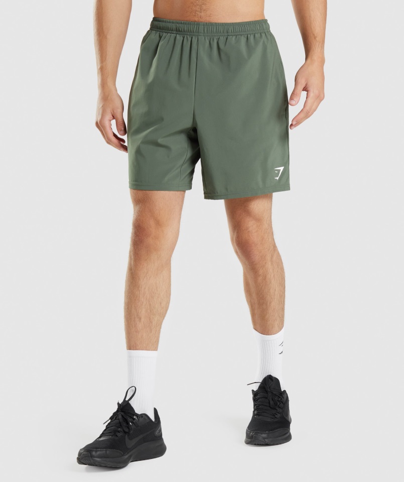 Pantalones Cortos De 7" De Llegada Verde Gymshark