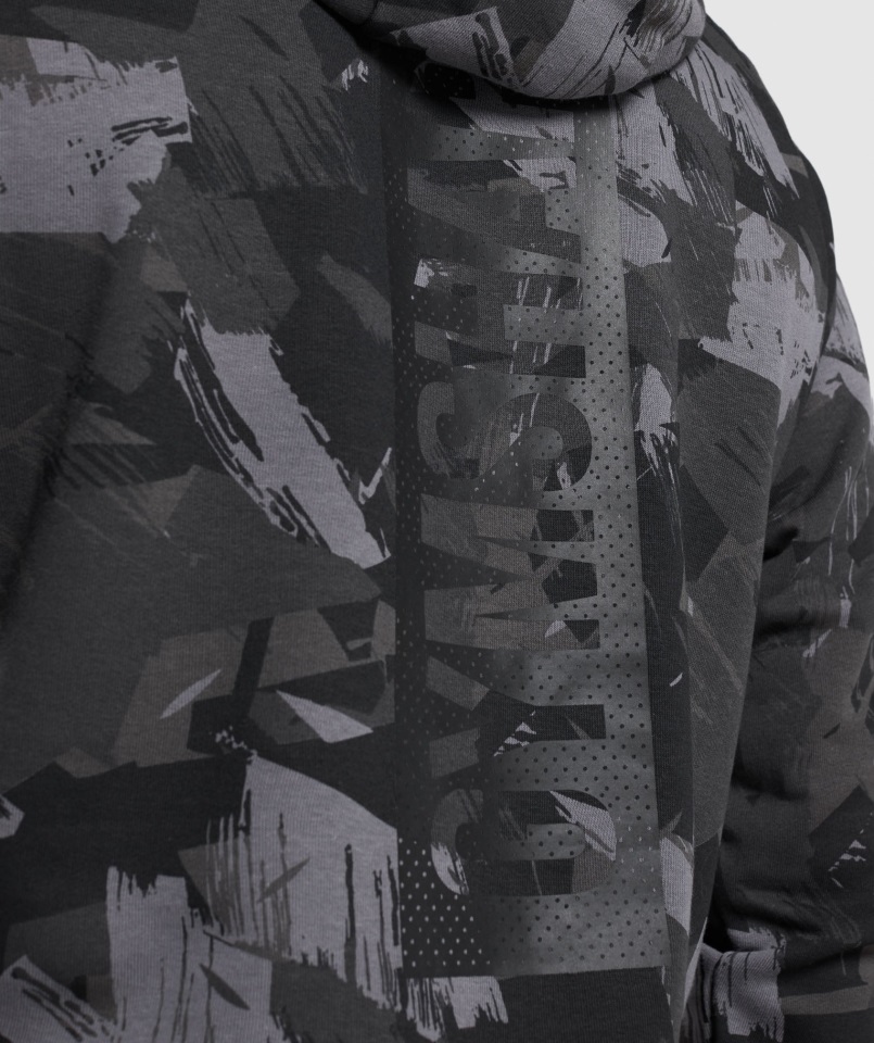 Sudadera Con Capucha Y Estampado Gris Gymshark