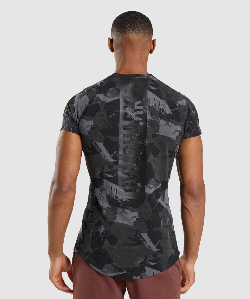 Camiseta Gris Con Estampado Atrevido Gymshark