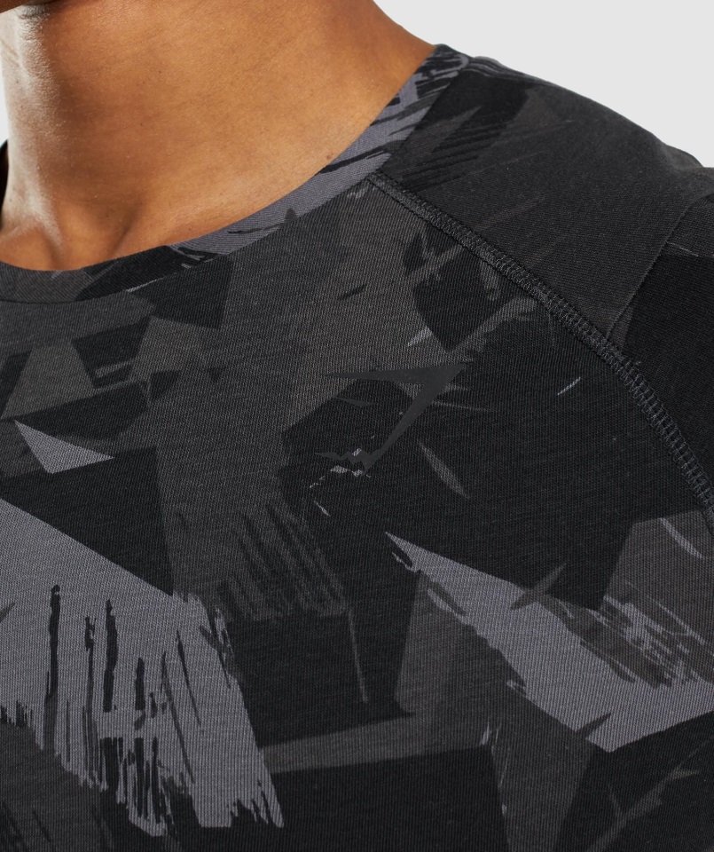 Camiseta Gris Con Estampado Atrevido Gymshark