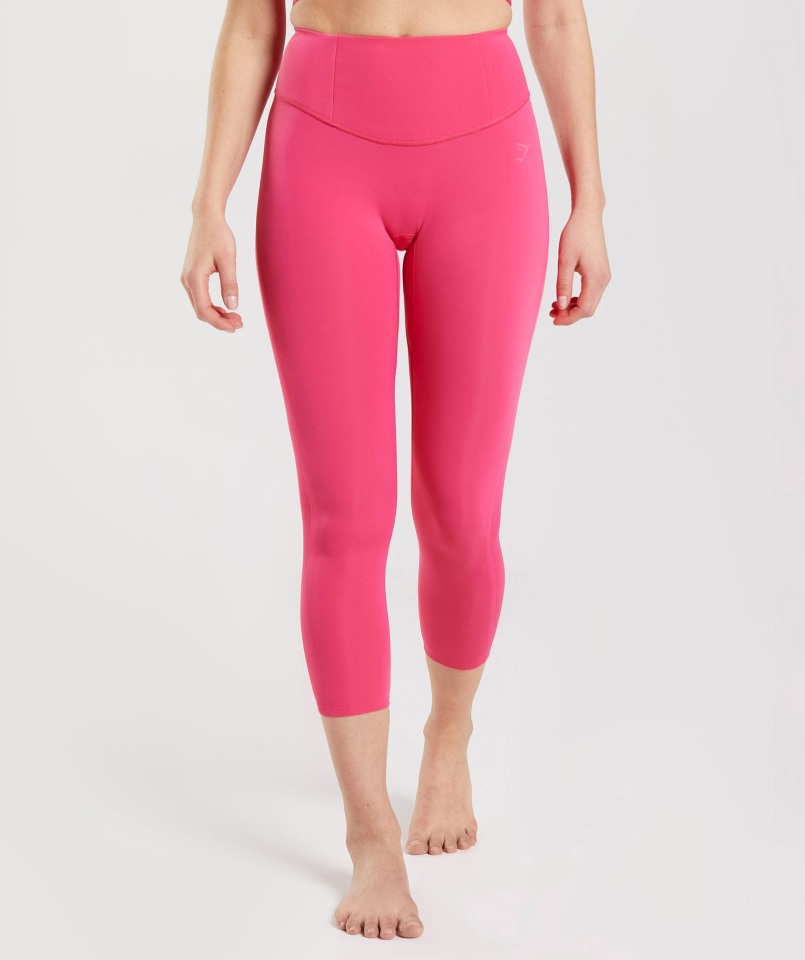 Gymshark Hibisco Rosa Estudio 7-8 Legging