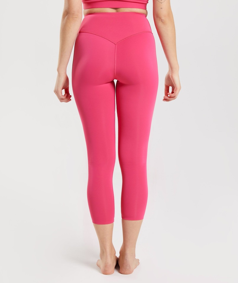 Gymshark Hibisco Rosa Estudio 7-8 Legging