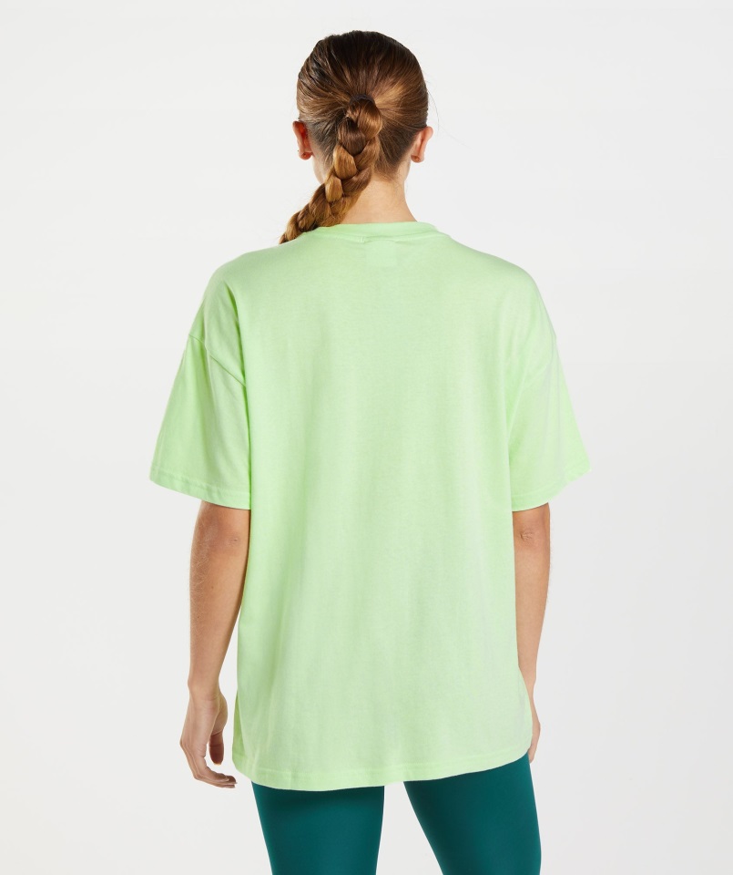 Camiseta Extragrande De Entrenamiento Verde Kiwi Gymshark