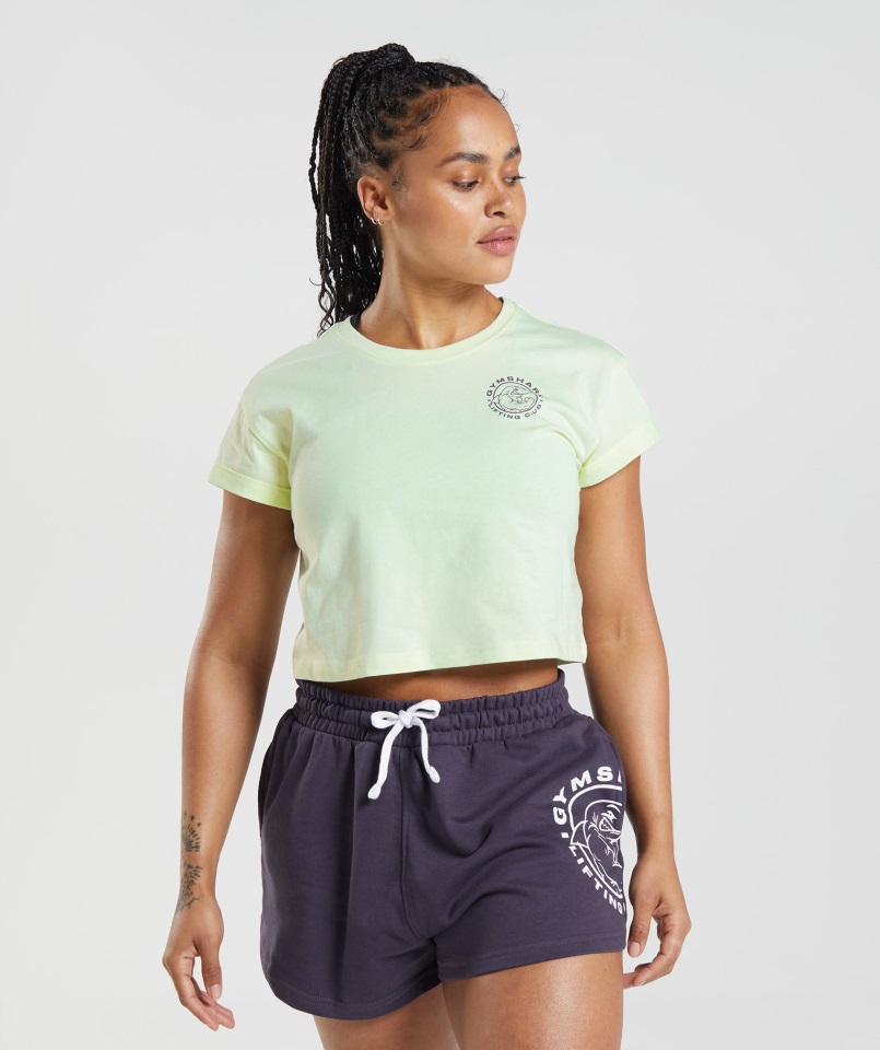Gymshark Legacy Crop Top Verde Pepino