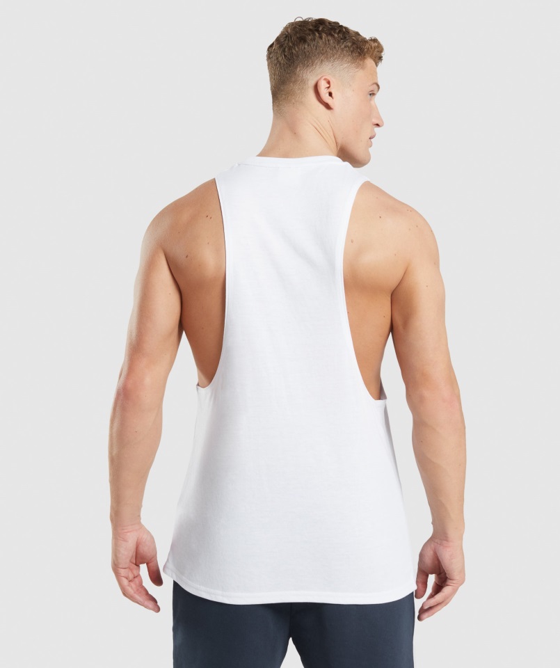 Gymshark Legacy Tanque De Brazo Abatible Blanco