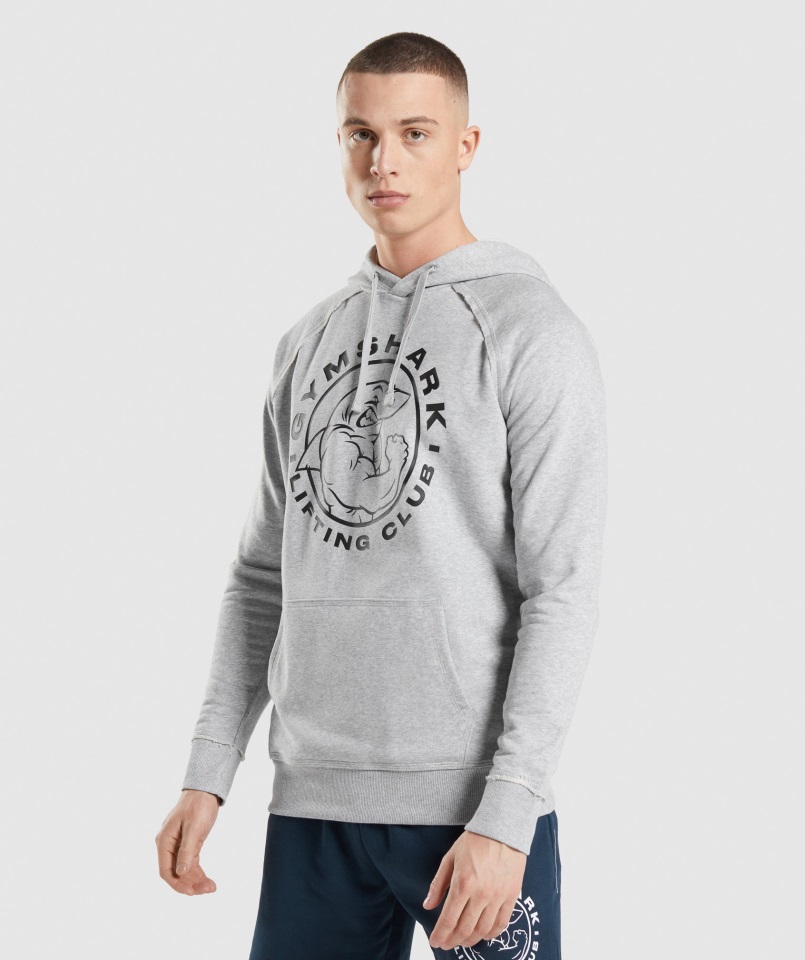 Gymshark Legacy Sudadera Con Capucha Gris Claro Core Marl