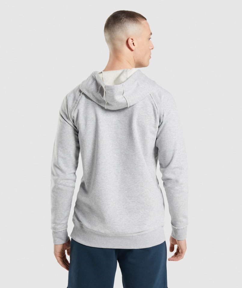 Gymshark Legacy Sudadera Con Capucha Gris Claro Core Marl