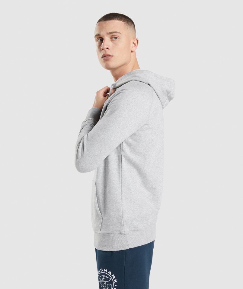 Gymshark Legacy Sudadera Con Capucha Gris Claro Core Marl