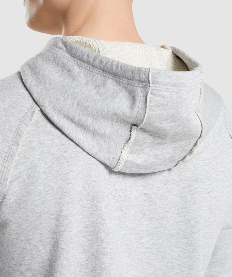 Gymshark Legacy Sudadera Con Capucha Gris Claro Core Marl