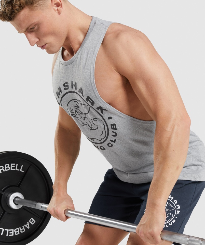 Gymshark Tanque Gris Claro Con Brazo Abatible Core Marl Legacy