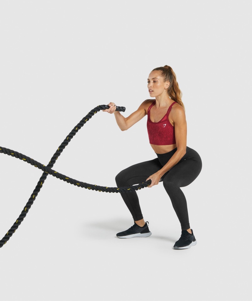 Sujetador Deportivo Gymshark Sin Costuras Adapt Fleck Mineral Burdeos