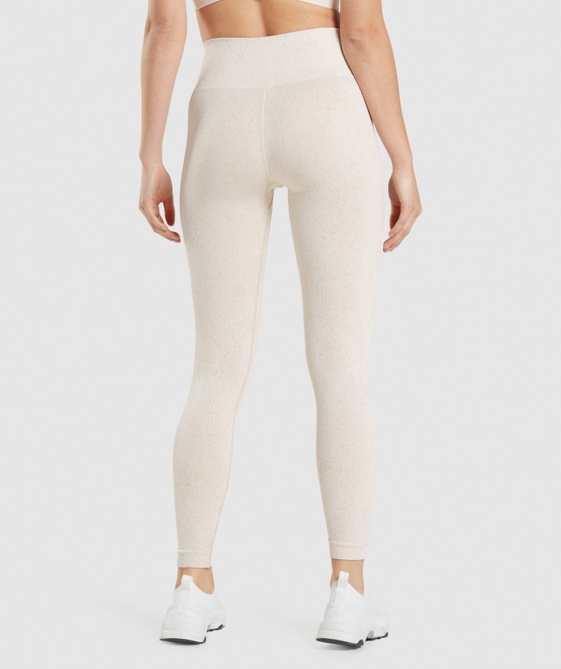 Gymshark Mineral-coconut White Adapt Fleck Sin Costuras Legging