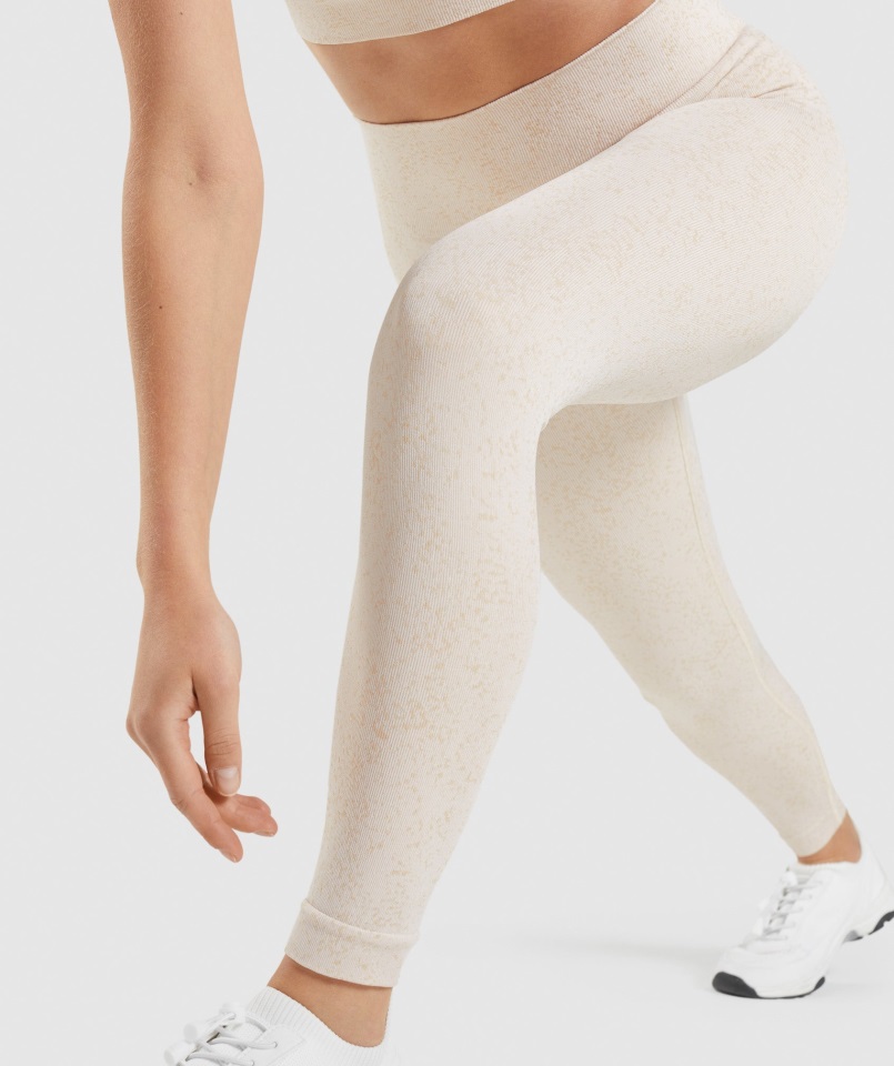 Gymshark Mineral-coconut White Adapt Fleck Sin Costuras Legging