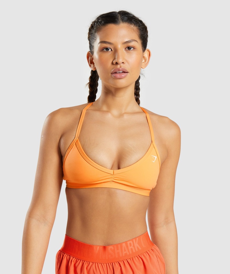 Sujetador Deportivo Gymshark Minimal Naranja Albaricoque
