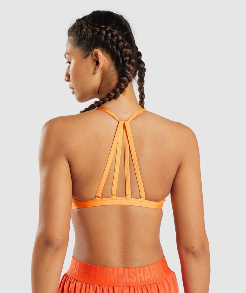 Sujetador Deportivo Gymshark Minimal Naranja Albaricoque