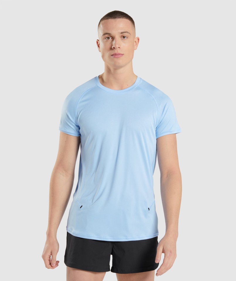 Gymshark Moonstone Azul Velocidad Evolucionar Camiseta