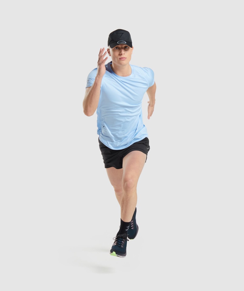 Gymshark Moonstone Azul Velocidad Evolucionar Camiseta