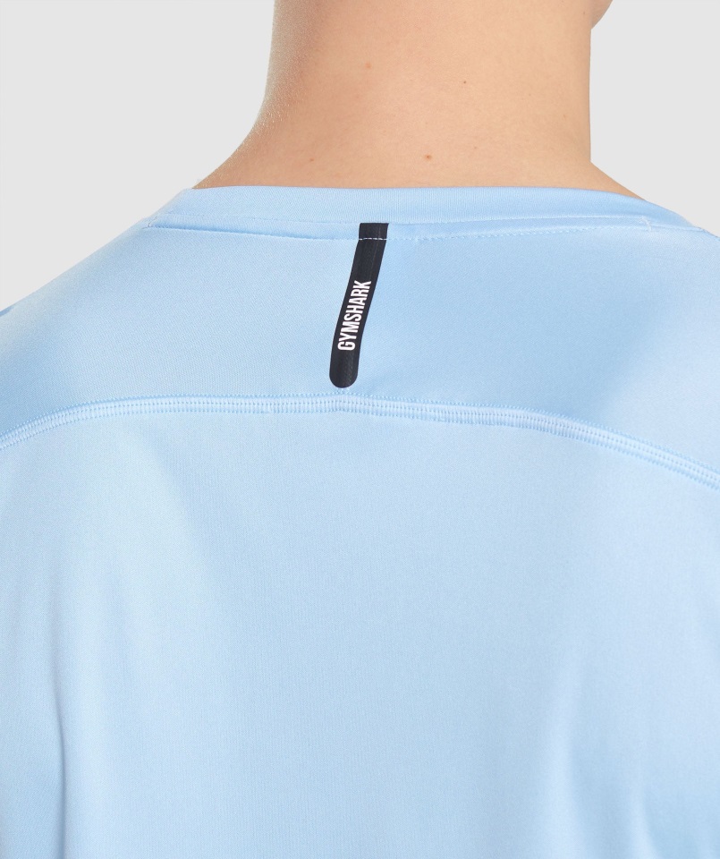 Gymshark Moonstone Azul Velocidad Evolucionar Camiseta