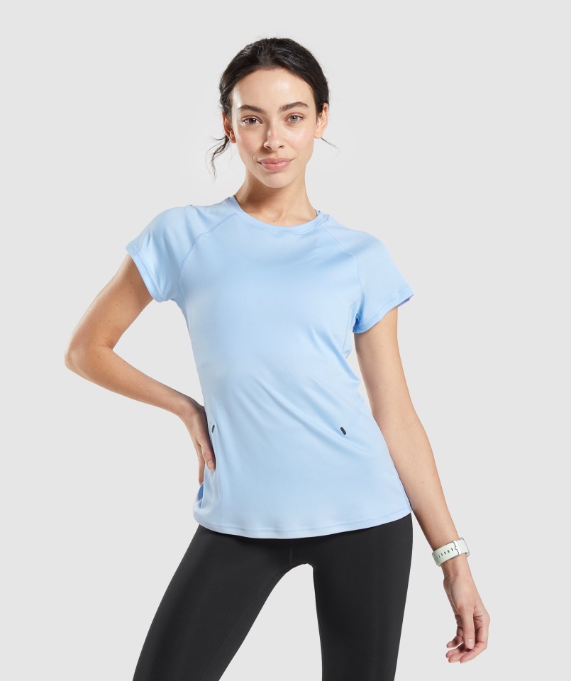 Camiseta Gymshark Piedra Luna Azul Speed