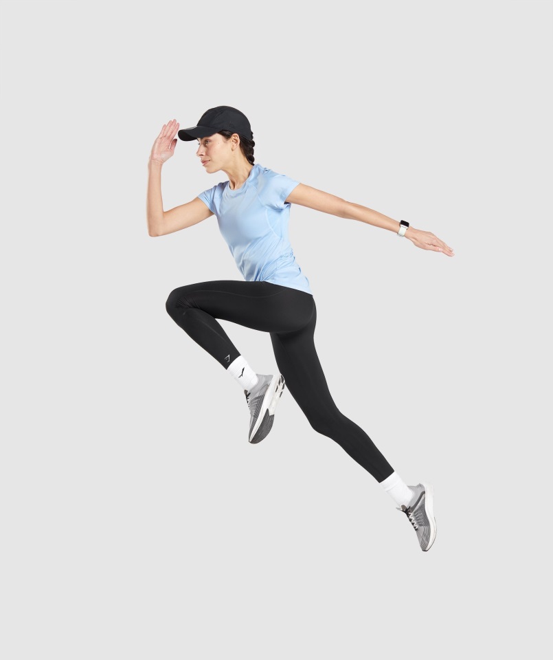 Camiseta Gymshark Piedra Luna Azul Speed