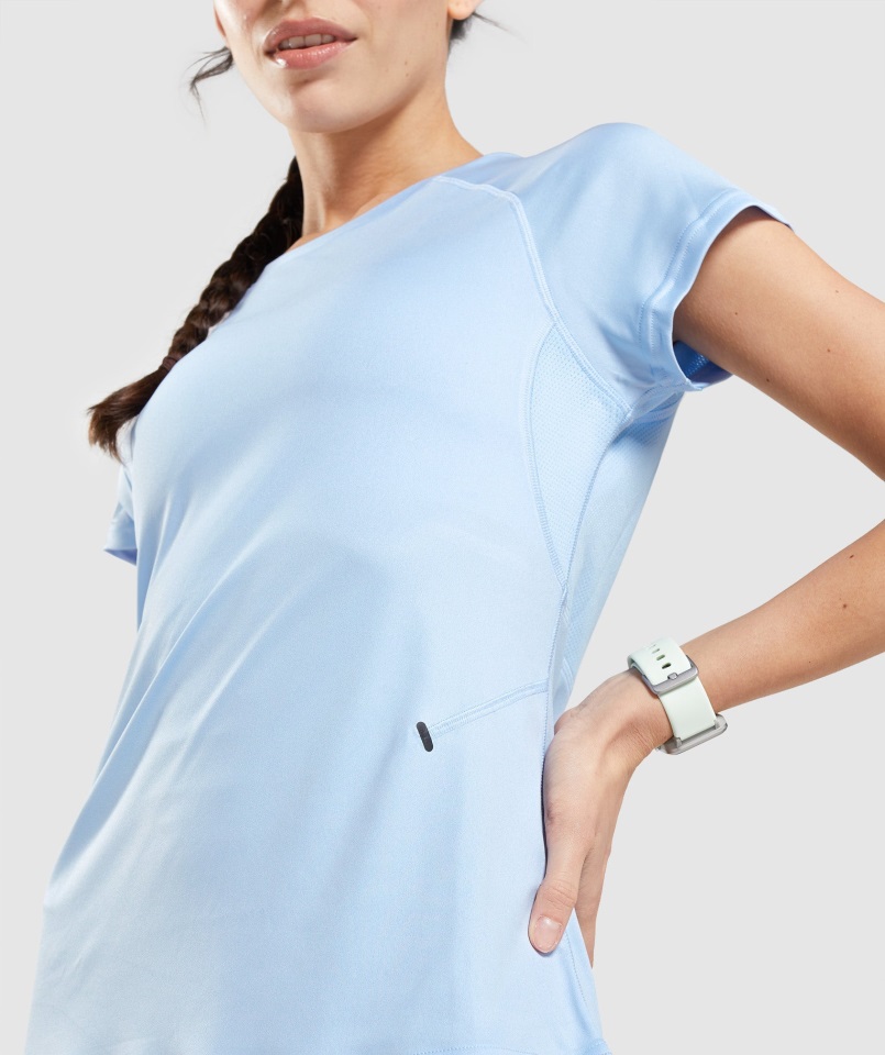 Camiseta Gymshark Piedra Luna Azul Speed