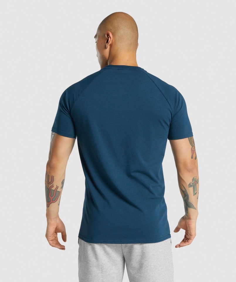 Camiseta Gymshark Crítica 2.0 Azul Marino