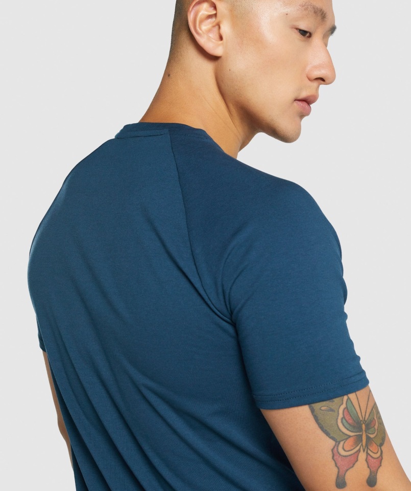 Camiseta Gymshark Crítica 2.0 Azul Marino