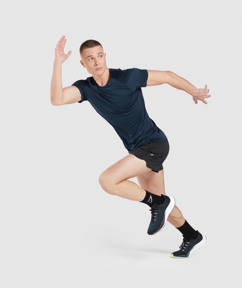 Camiseta Gymshark Azul Marino Speed Evolution