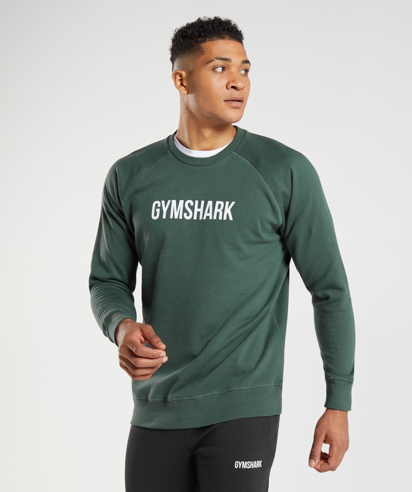 Gymshark Obsidiana Verde Tripulación Apolo