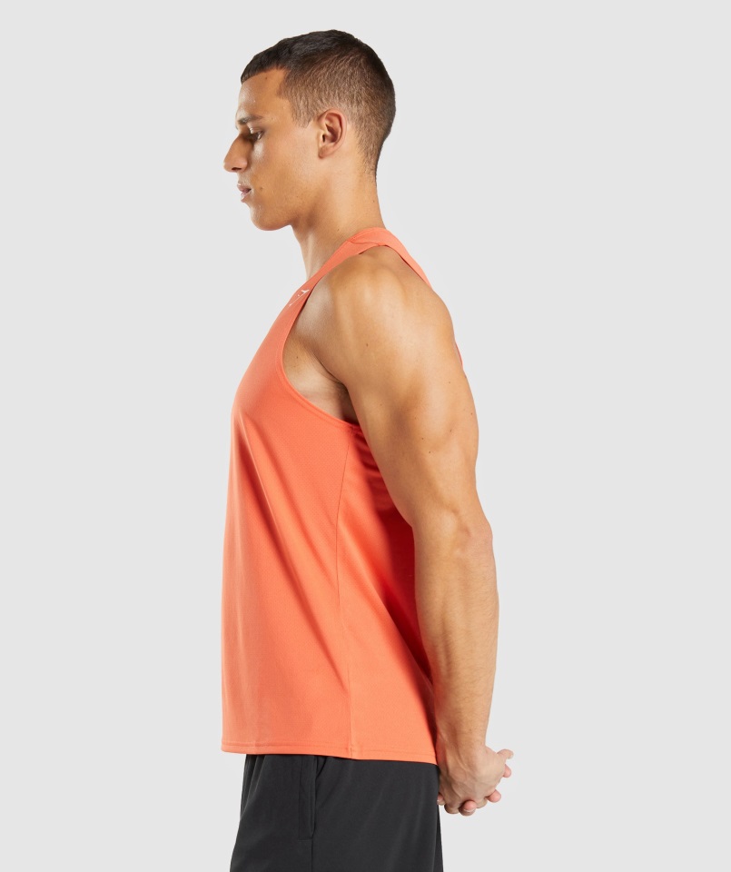 Tanque De Llegada Gymshark Papaya Naranja