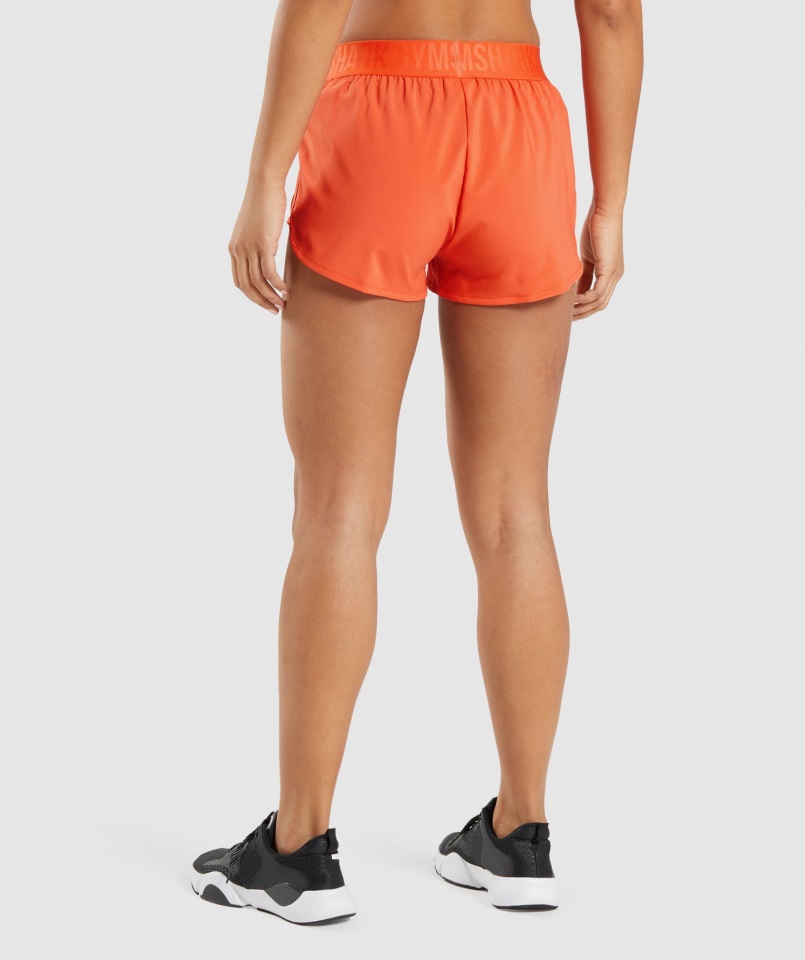 Gymshark Papaya Naranja Pantalones Cortos De Entrenamiento Holgados