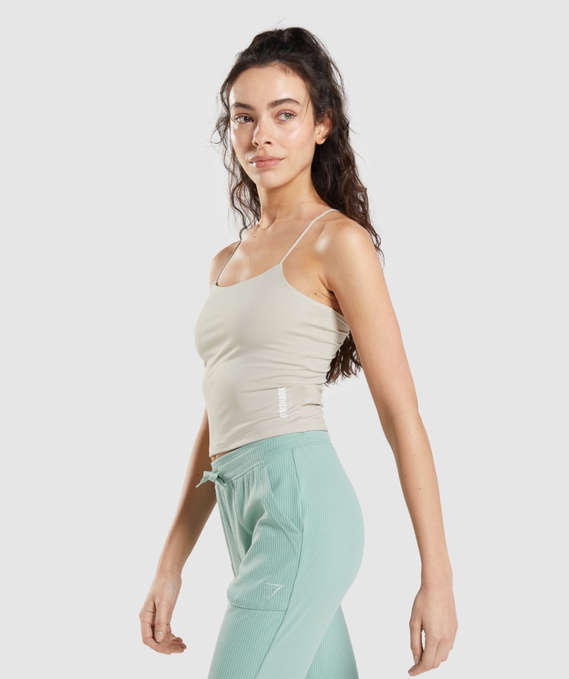 Gymshark Pausa Camiseta Sin Mangas Gris Guijarro