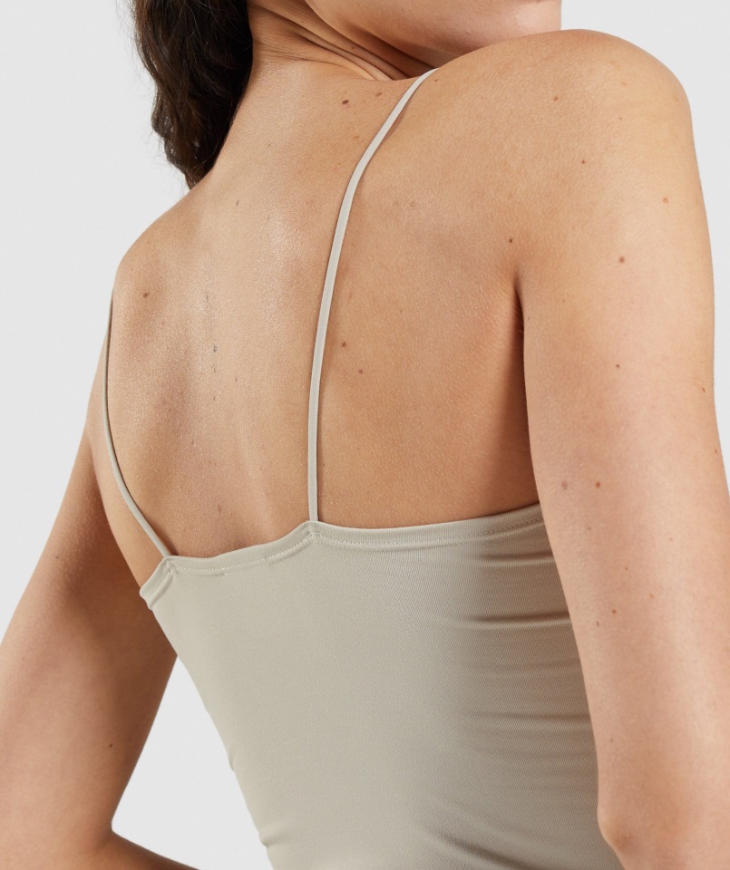 Gymshark Pausa Camiseta Sin Mangas Gris Guijarro